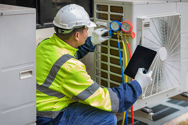 Professional Hvac Installation technician working in Millis, MA